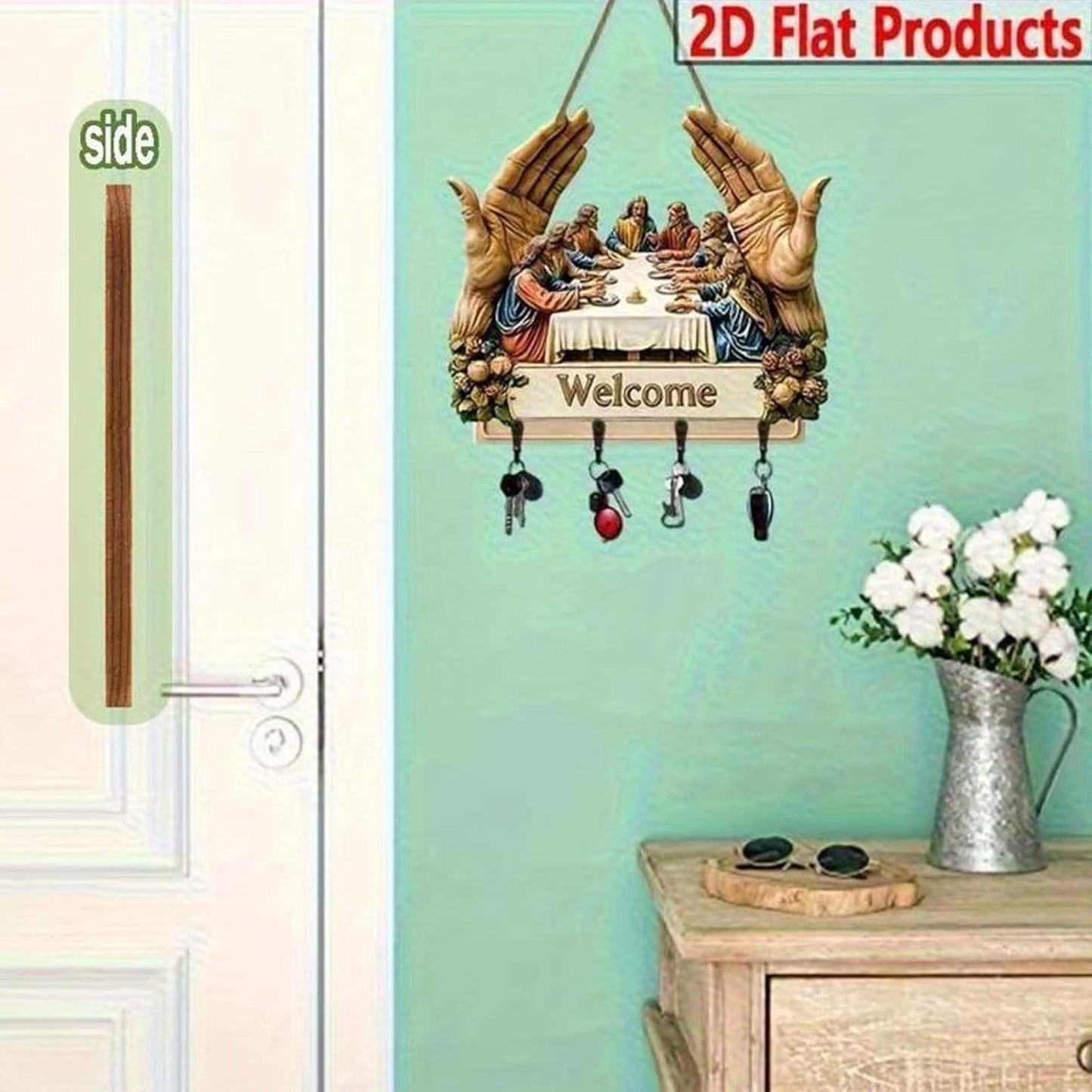 Jesus & Disciples Wall Hanging Key Rack