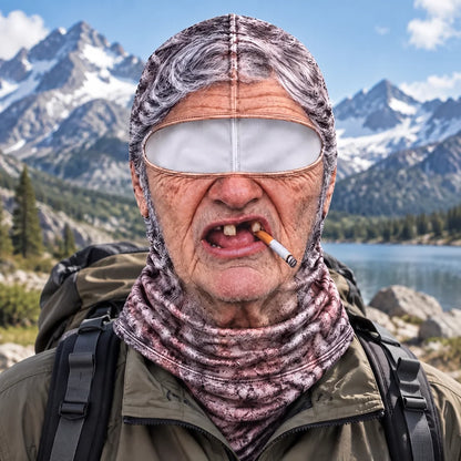 Funny 3D Old Man Face Balaclava