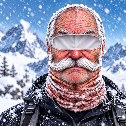 Funny 3D Old Man Face Balaclava