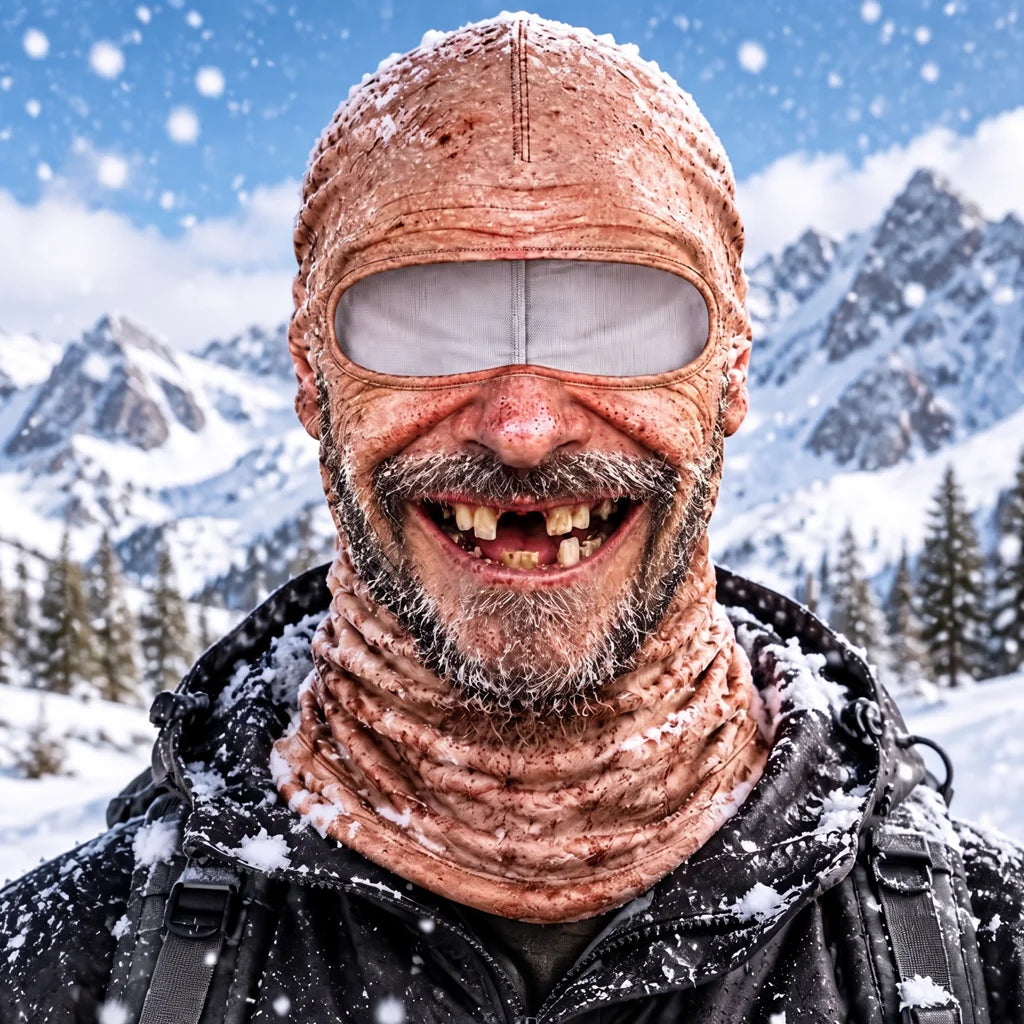 Funny 3D Old Man Face Balaclava