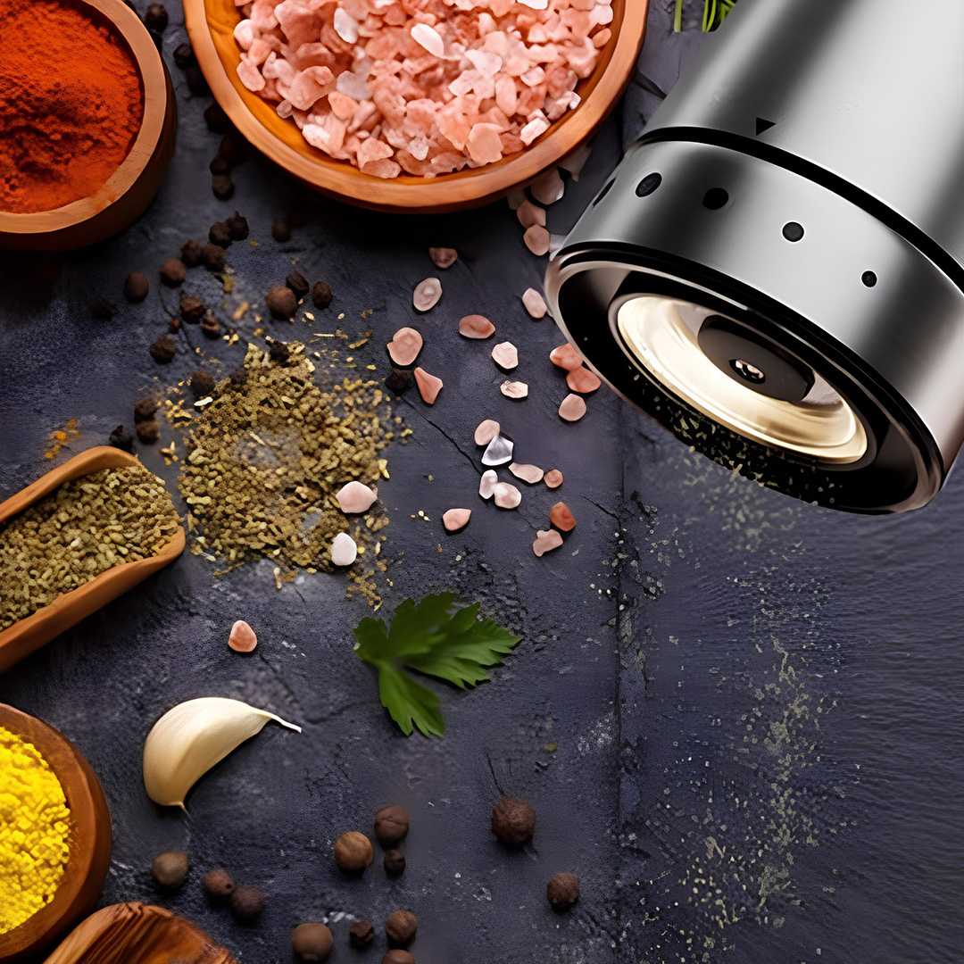 Electric salt and pepper grinder