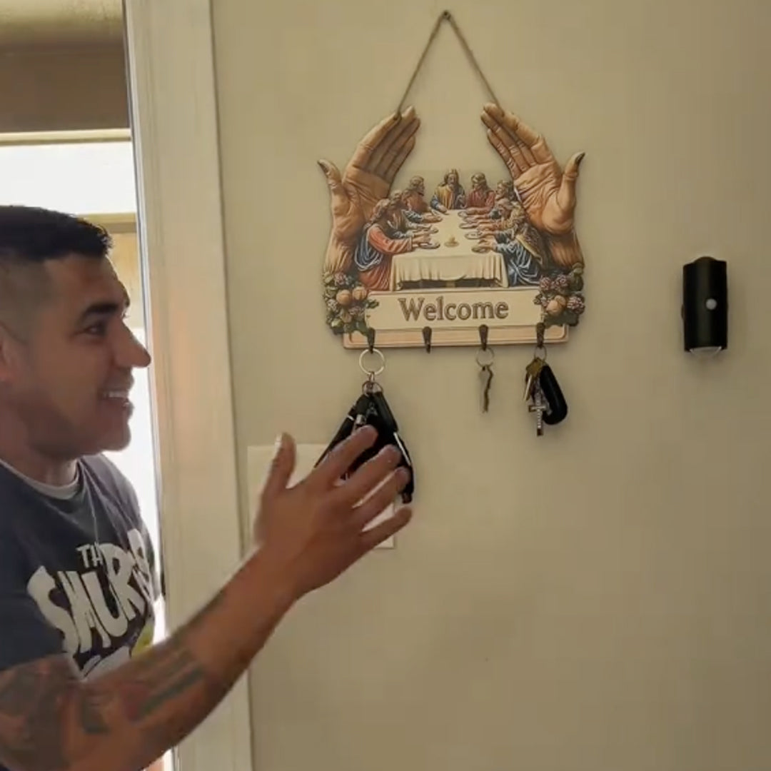 Jesus & Disciples Wall Hanging Key Rack