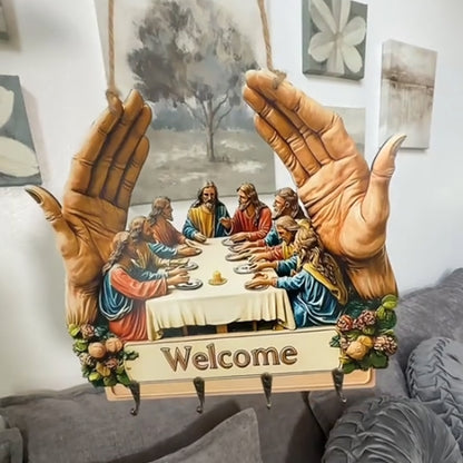 Jesus & Disciples Wall Hanging Key Rack