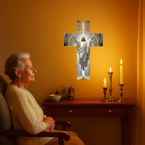 Vintage Wooden Jesus Christ Cross