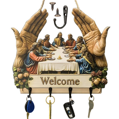 Jesus & Disciples Wall Hanging Key Rack