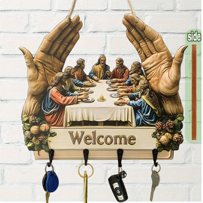 Jesus & Disciples Wall Hanging Key Rack