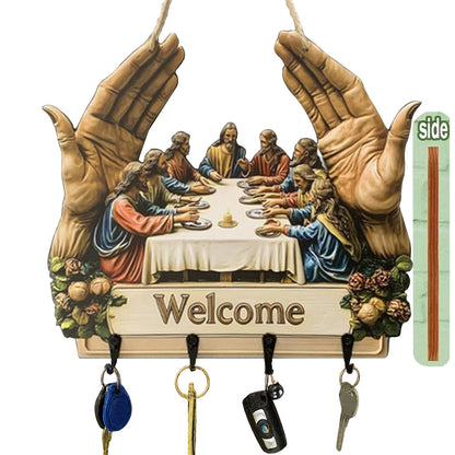 Jesus & Disciples Wall Hanging Key Rack