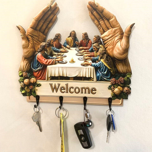 Jesus & Disciples Wall Hanging Key Rack