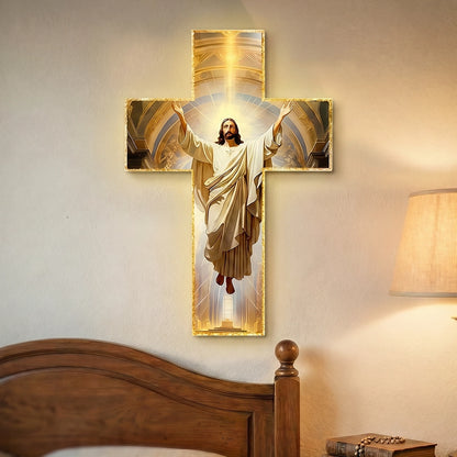 Vintage Wooden Jesus Christ Cross