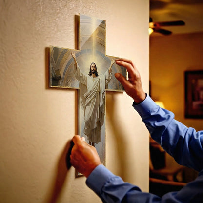 Vintage Wooden Jesus Christ Cross