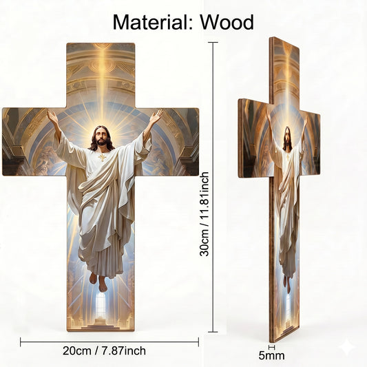 Vintage Wooden Jesus Christ Cross