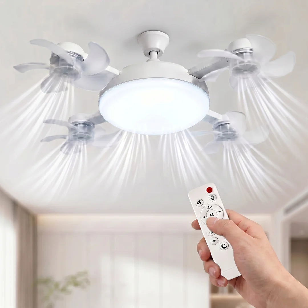 2-in-1 Socket Fan Light
