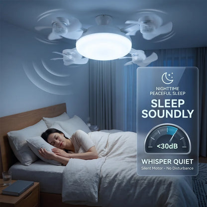 2-in-1 Socket Fan Light
