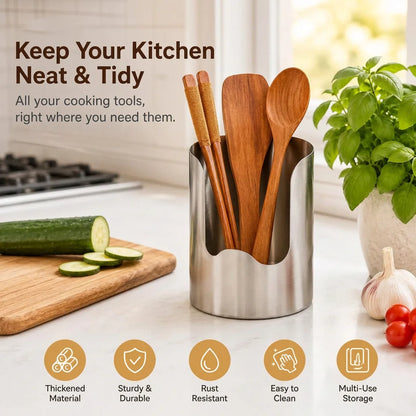 Stainless Steel Kitchen Utensil Organizer