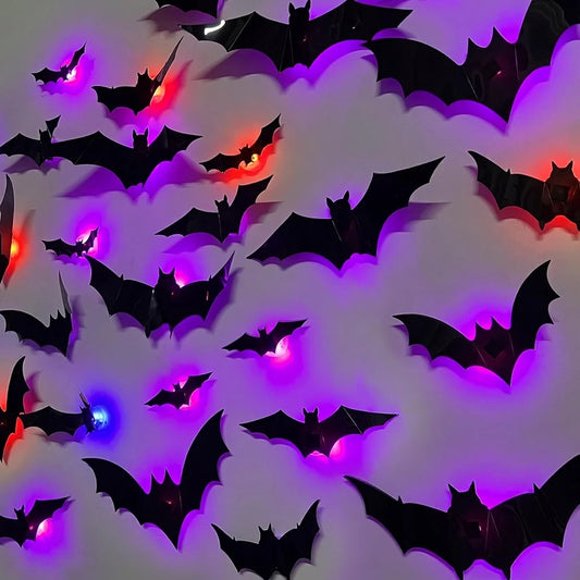 3D LED Bat Wall Decor