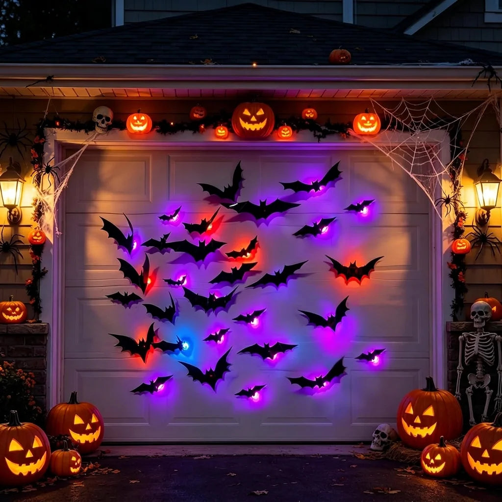 3D LED Bat Wall Decor