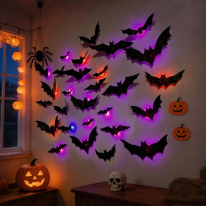 3D LED Bat Wall Decor