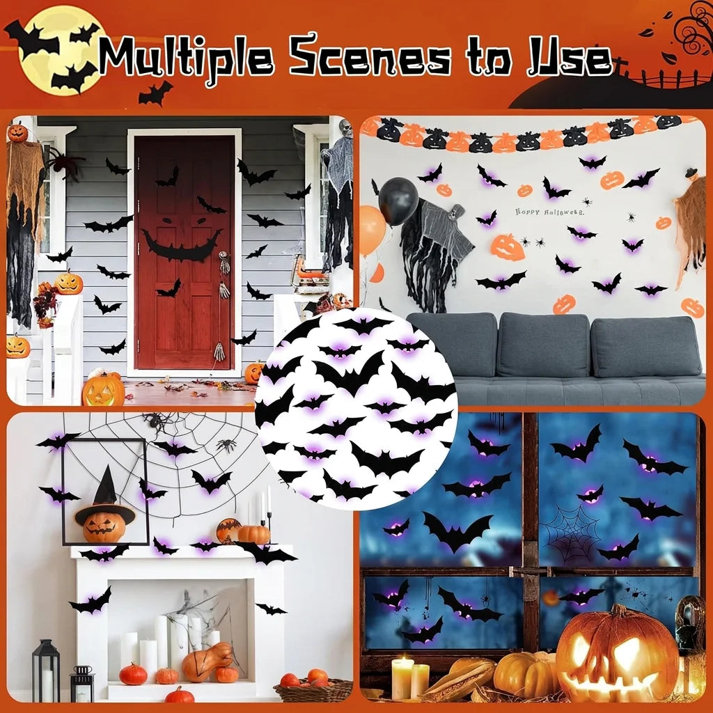 3D LED Bat Wall Decor