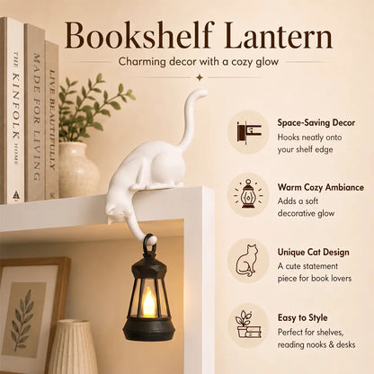 Hanging Cat Shelf Lantern & Night Light