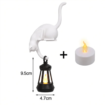 Hanging Cat Shelf Lantern & Night Light