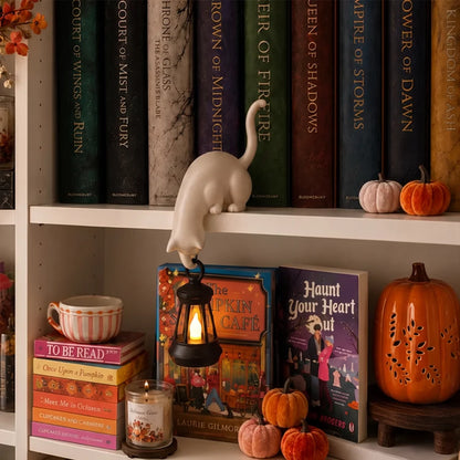 Hanging Cat Shelf Lantern & Night Light
