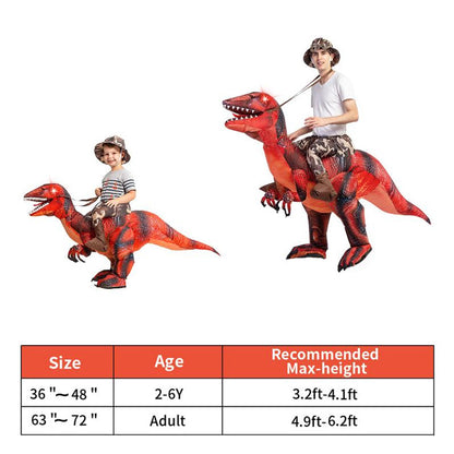 Velociraptor inflatable cosplay costume