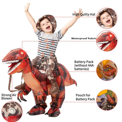 Velociraptor inflatable cosplay costume