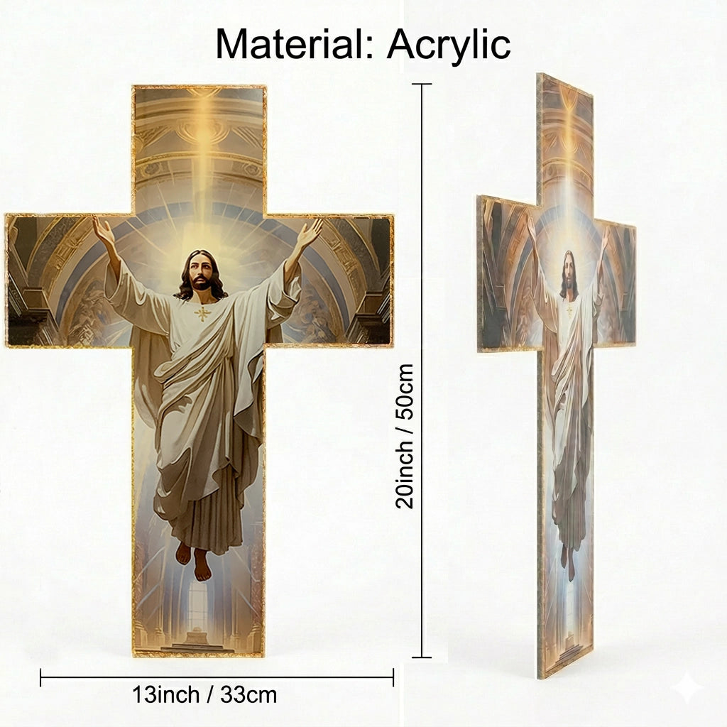 Vintage Wooden Jesus Christ Cross