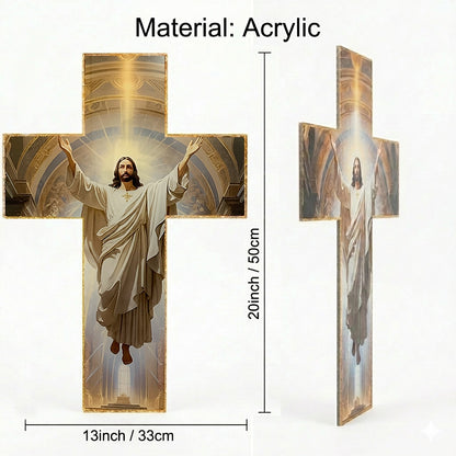 Vintage Wooden Jesus Christ Cross