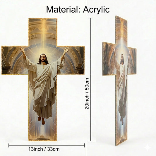 Vintage Wooden Jesus Christ Cross