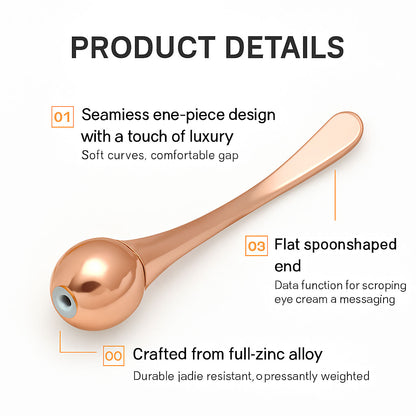 Metal eye cream massager