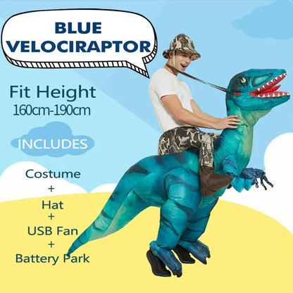 Velociraptor inflatable cosplay costume