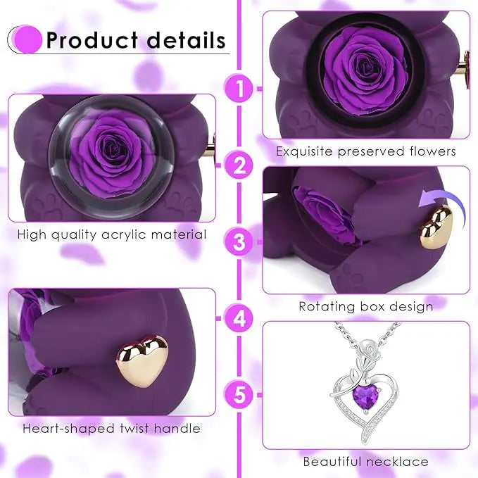Forever Rose Bear Gift Box