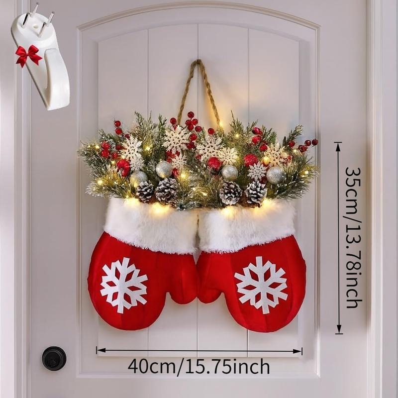 Christmas Glove Wreath