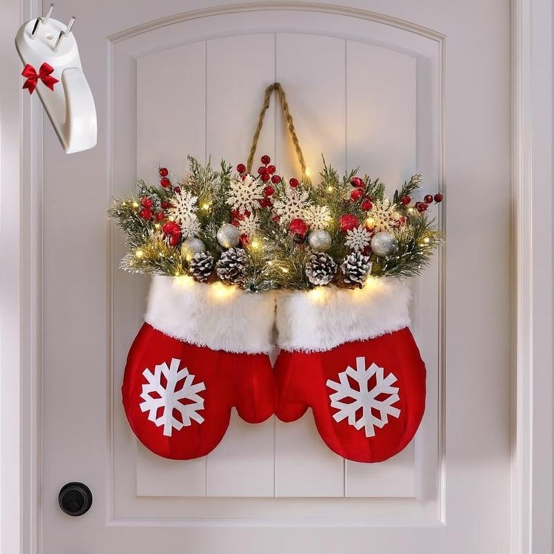 Christmas Glove Wreath