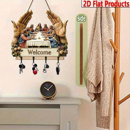 Jesus & Disciples Wall Hanging Key Rack