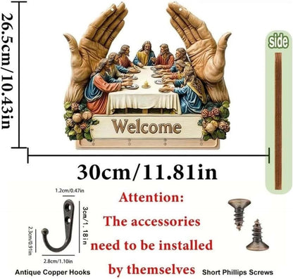 Jesus & Disciples Wall Hanging Key Rack