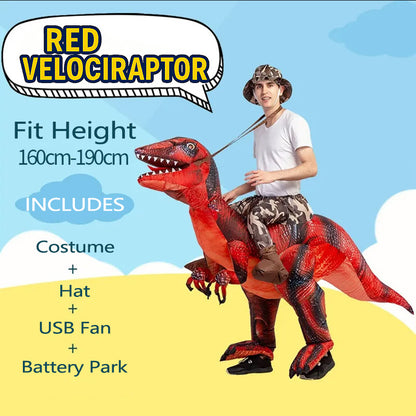 Velociraptor inflatable cosplay costume