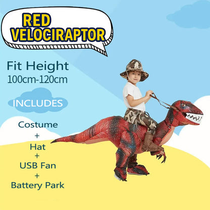 Velociraptor inflatable cosplay costume